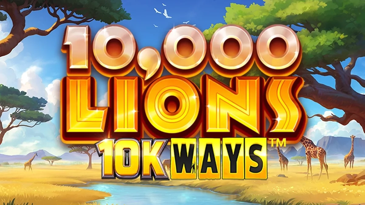 Tampilan visual slot 10,000 Lions 10K Ways