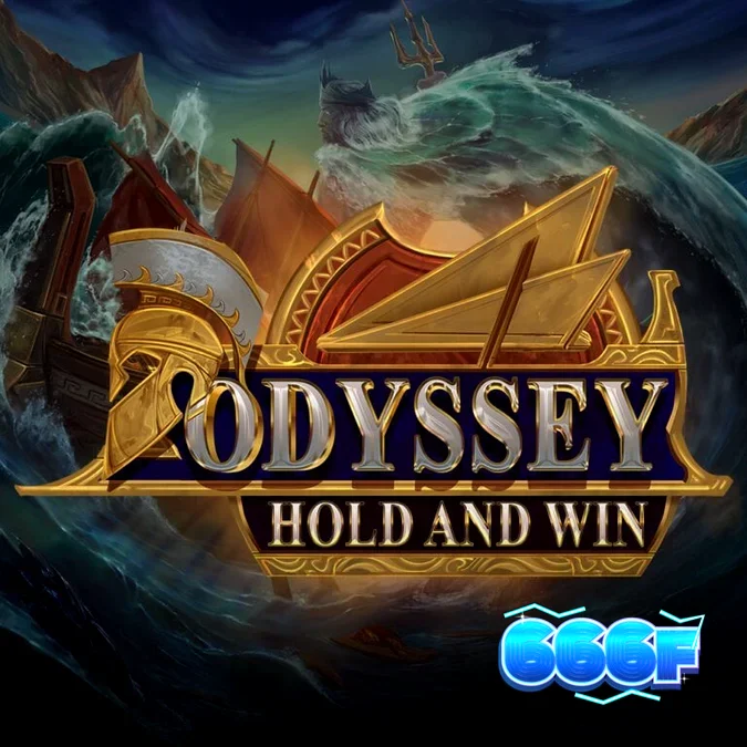 Tampilan grid 4x4 pada slot Odyssey Hold and Win dengan tema mitologi Yunani